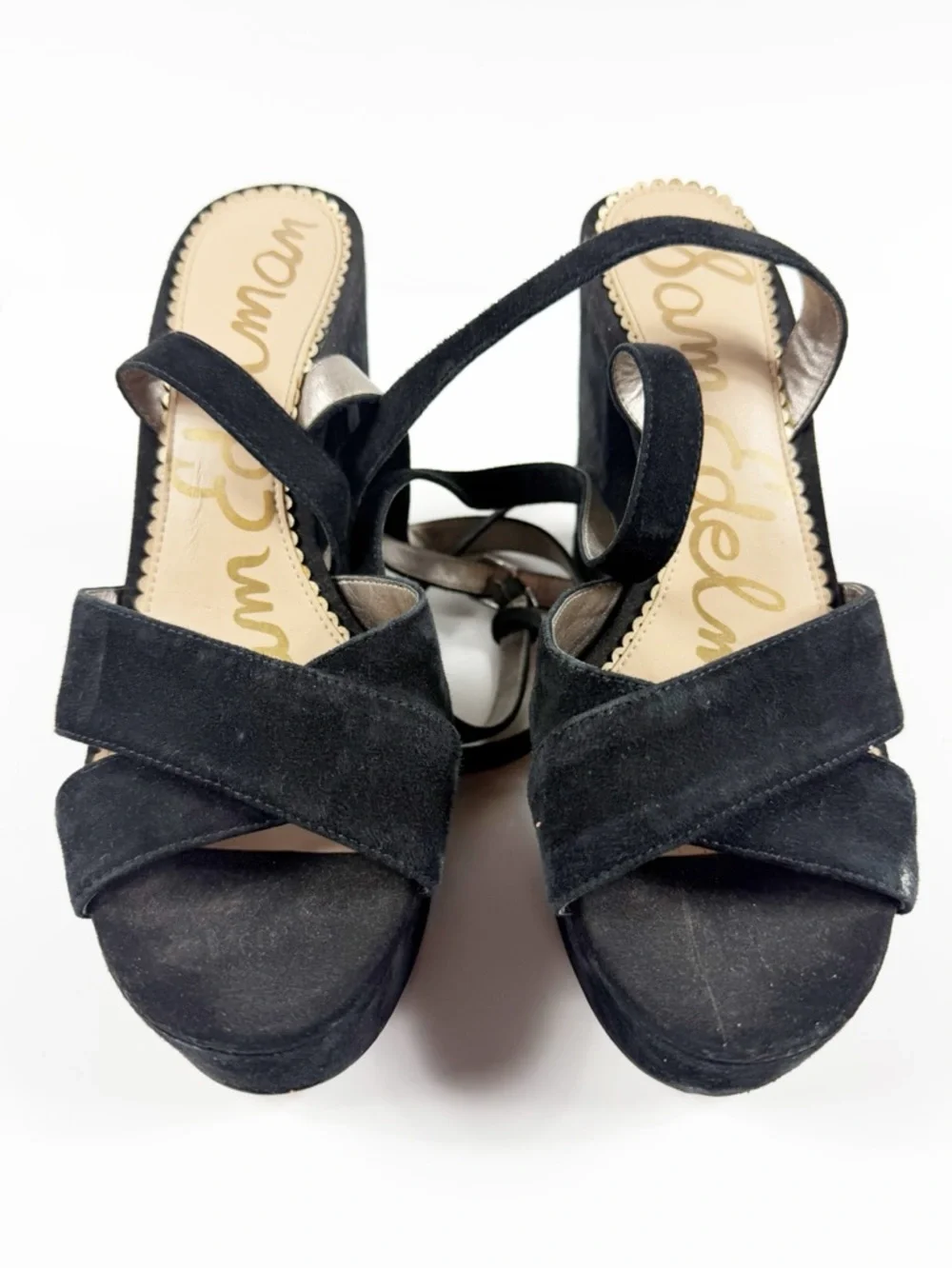 Sam Edelman Mara Black Suede Platform‎ Shoes 8.5